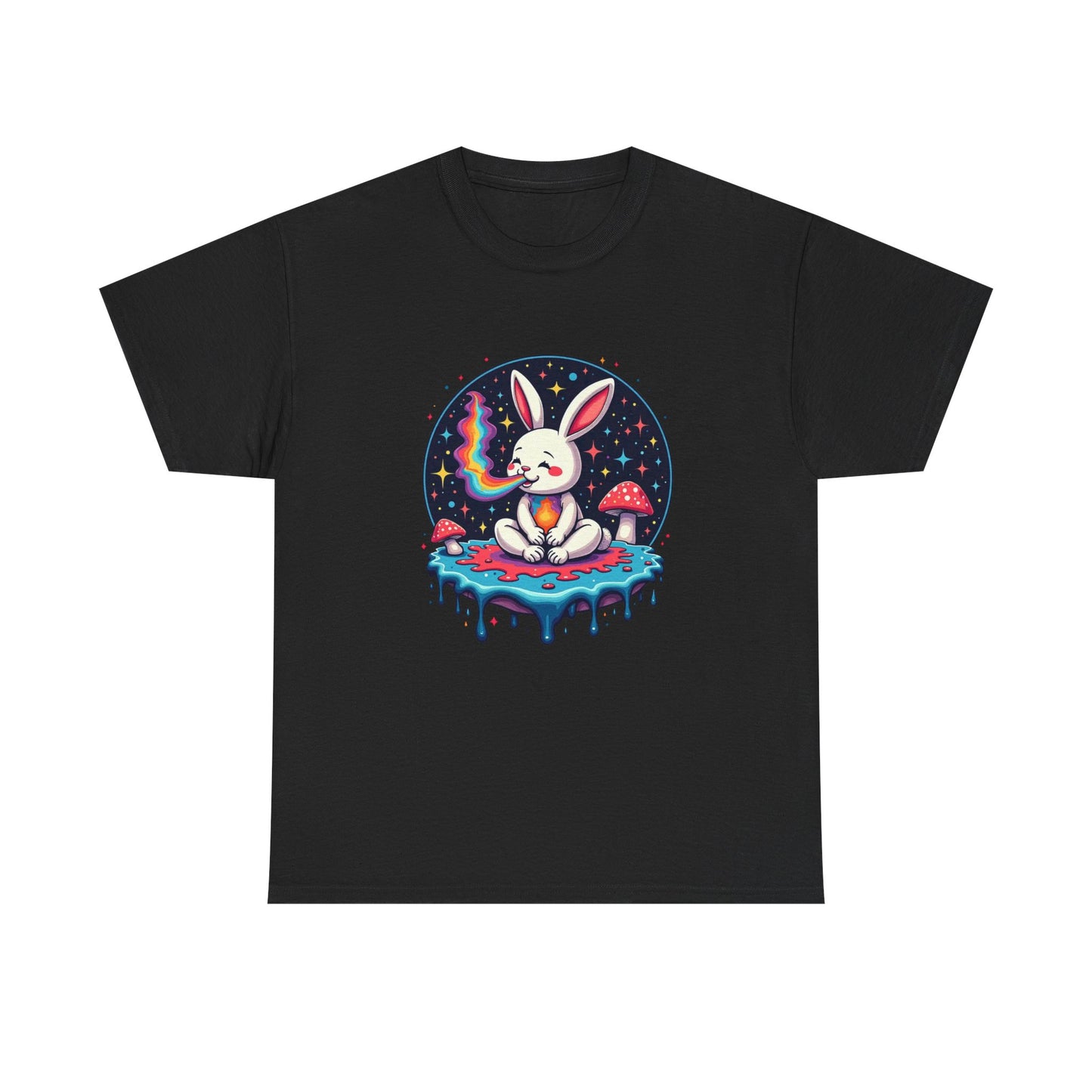 Mystical Bunny Tee — Cute Meditating Rabbit Graphic T-Shirt