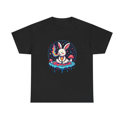 Mystical Bunny Tee — Cute Meditating Rabbit Graphic T-Shirt