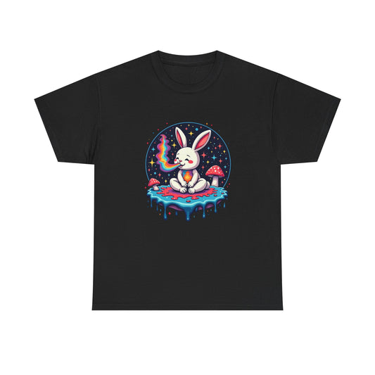 Mystical Bunny Tee — Cute Meditating Rabbit Graphic T-Shirt