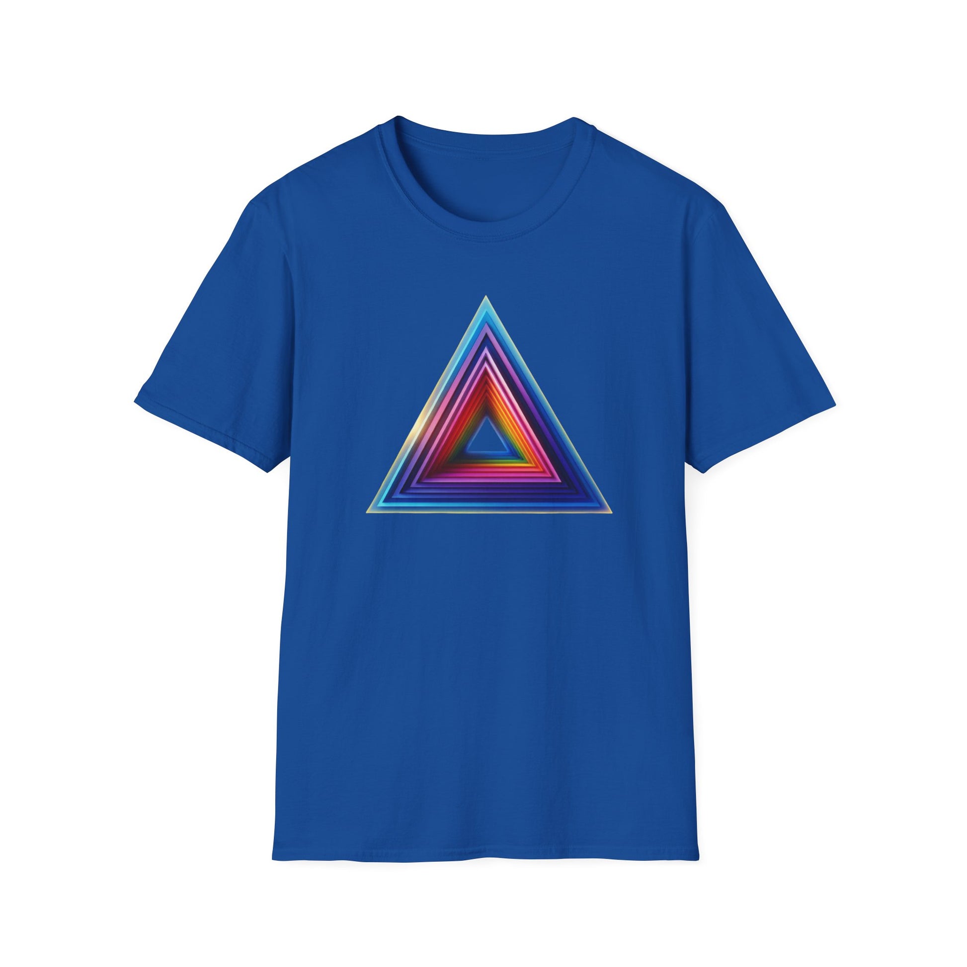 Triangle Rainbow, Unisex Softstyle T-Shirt - Psychonaut Swag