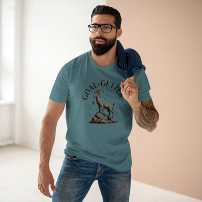 Goal-Getter Goat, Capricorn T-Shirt – Motivational Mountain Climber Tee