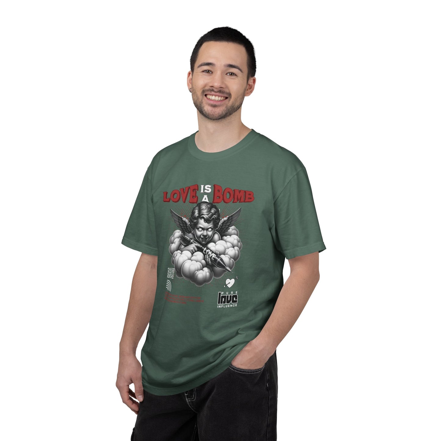 Love Is a Bomb T-Shirt — Vintage Cherub Graphic Tee
