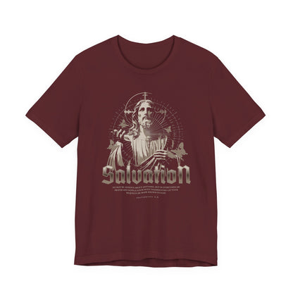 Salvation Graphic Tee — Vintage Jesus Religious T-Shirt