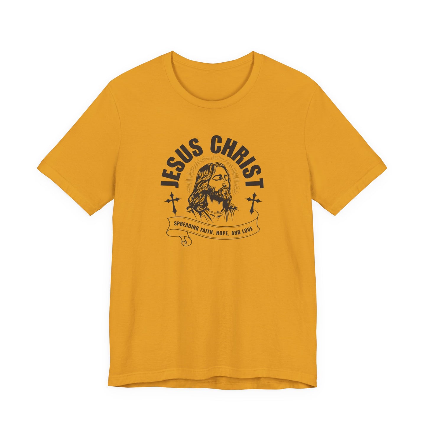 Jesus Christ T-Shirt — 'Spreading Faith, Hope, and Love' Religious Tee