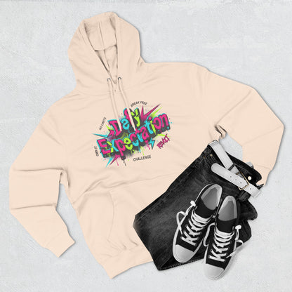Expectation vs Reality Hoodie — Retro 90s Graffiti 'Defy Expectation' Pullover