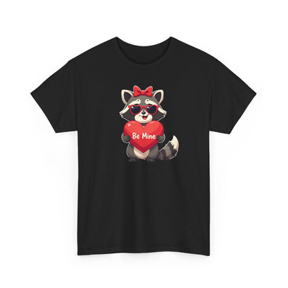 Raccoon Valentines Unisex Heavy Cotton Tee