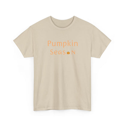Pumpkin Season Unisex Heavy Cotton Tee, Fall Apparel, Halloween Shirt, Thanksgiving Tee, Cozy Autumn Fashion, Seasonal Wear