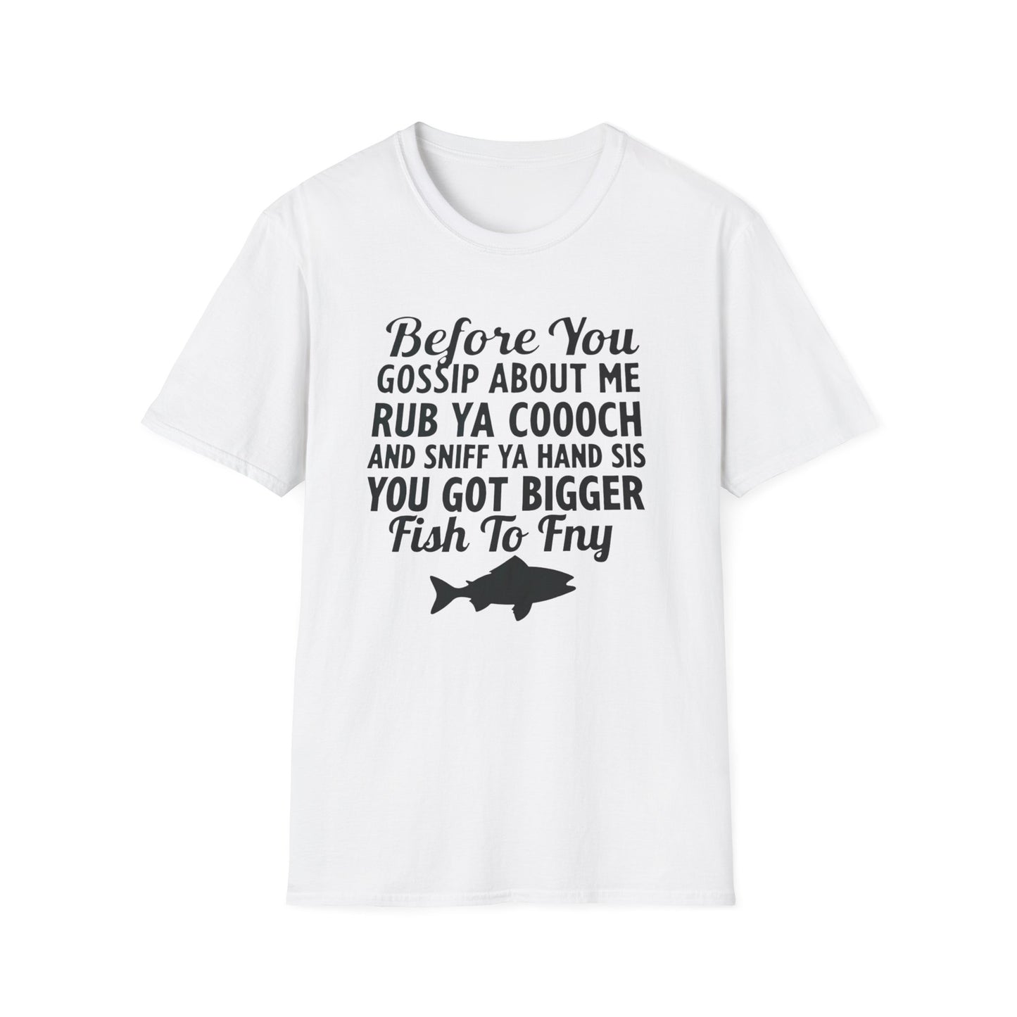 Funny Fish Fry, Unisex Softstyle T-Shirt
