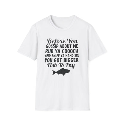 Funny Fish Fry, Unisex Softstyle T-Shirt