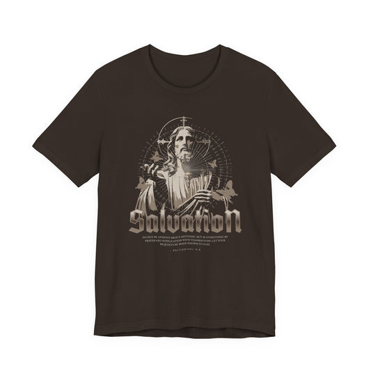 Salvation Graphic Tee — Vintage Jesus Religious T-Shirt