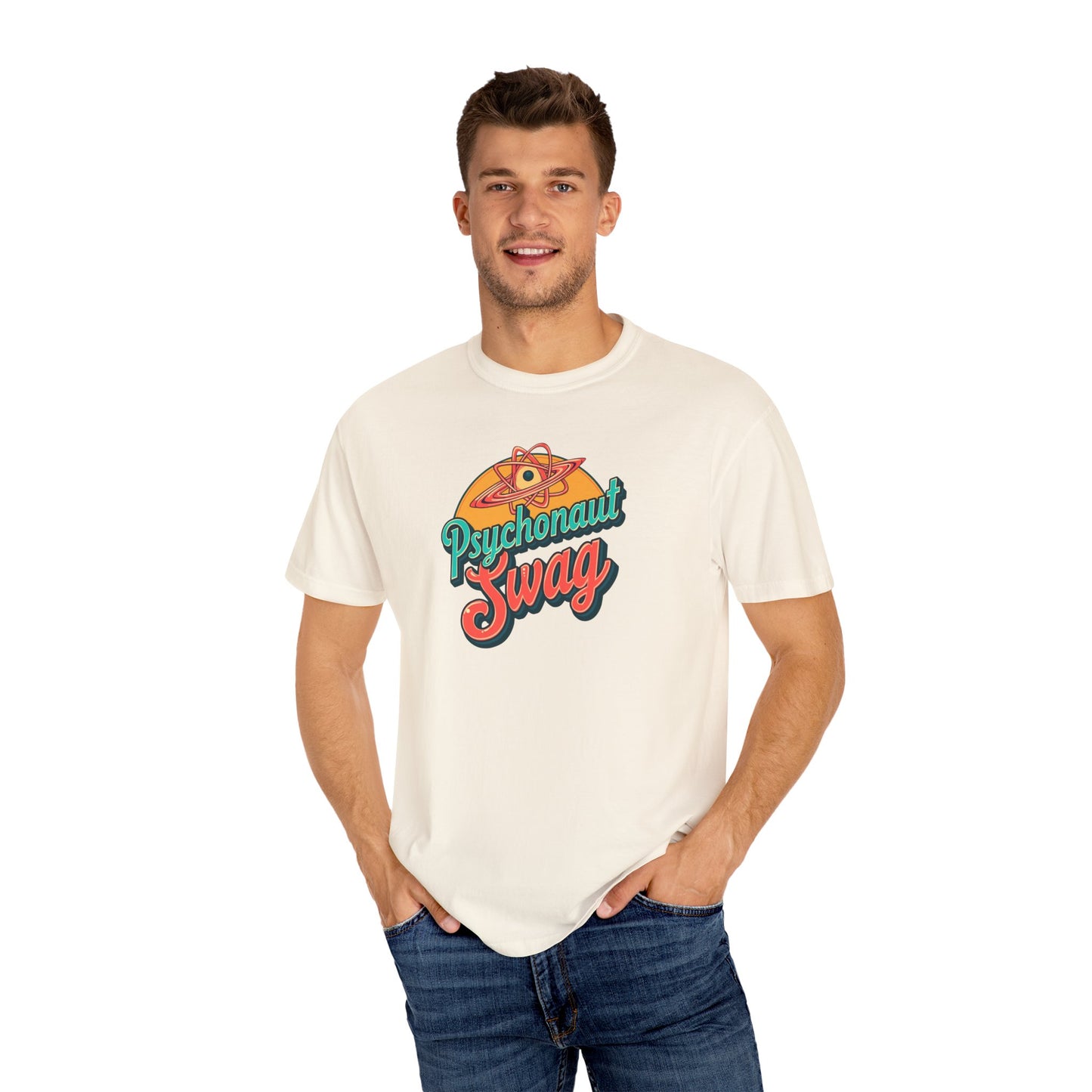 Psychonaut Swag, Atom tee shirt, Psychedelic T-Shirt | Retro Psychonaut Swag Tee | Unique Gift for Festival Lovers, Casual Wear, Art Enthusiasts, Unisex Apparel - Psychonaut Swag