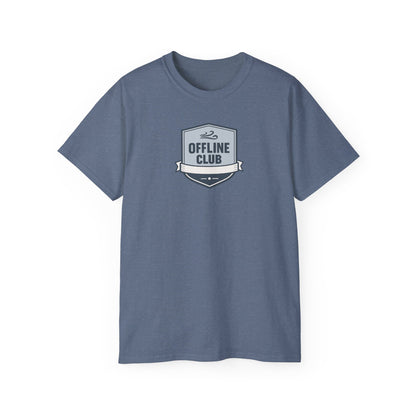 Offline Club Cotton Tee — Vintage Badge Graphic T-shirt