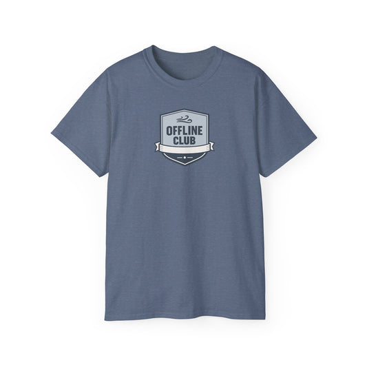 Offline Club Cotton Tee — Vintage Badge Graphic T-shirt