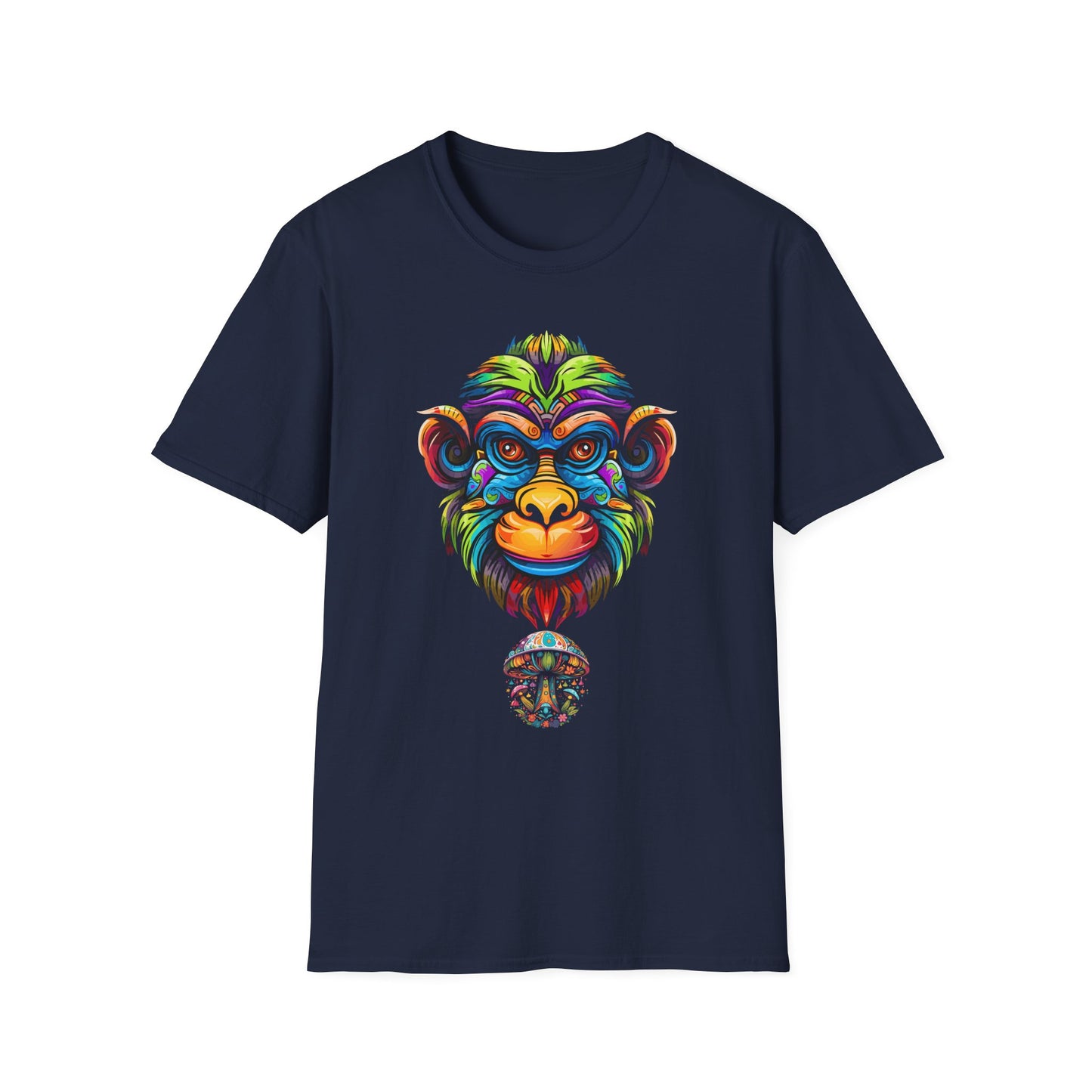 Stoned Ape, Psychedelic Unisex Softstyle T-Shirt