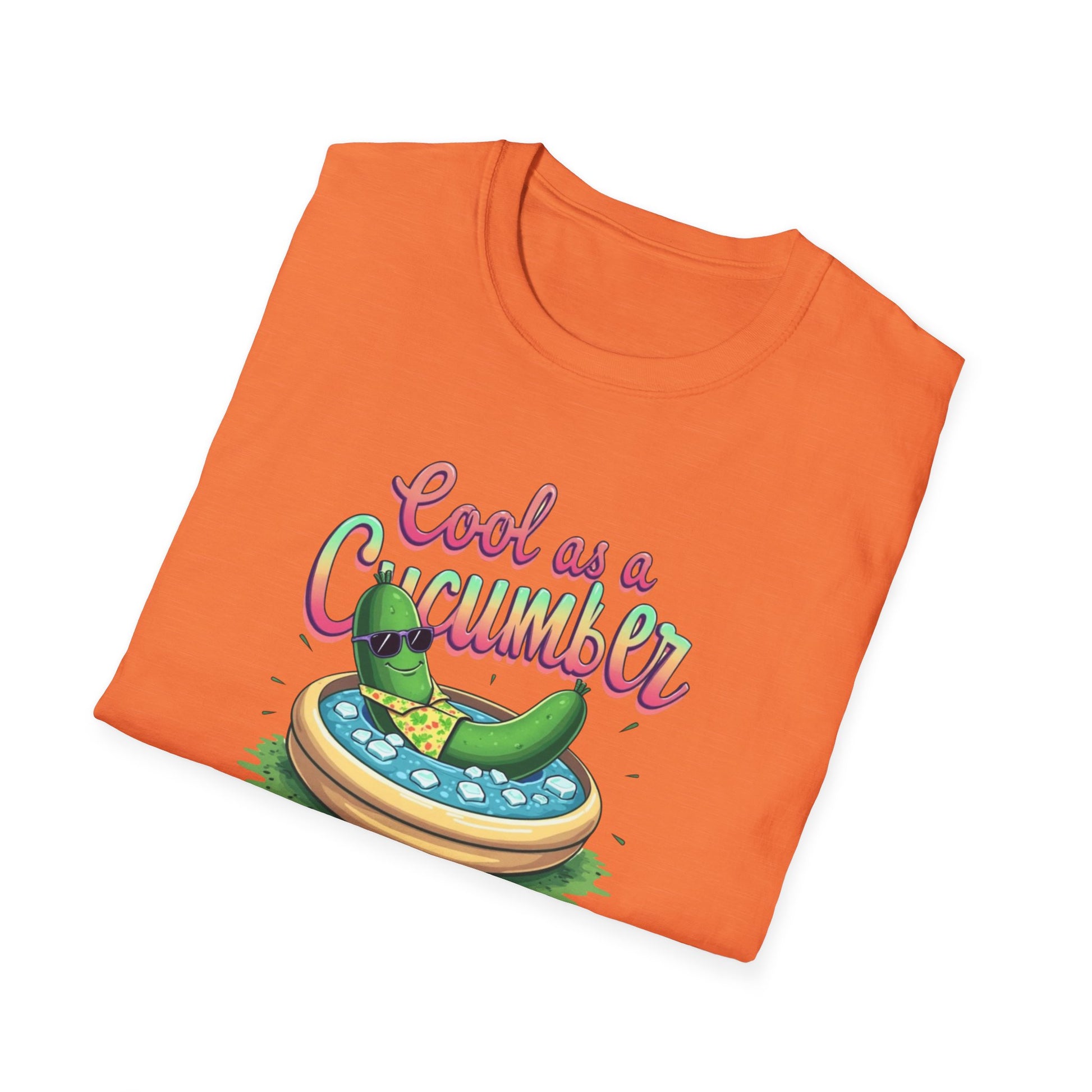 Cool as a Cucumber Unisex T-Shirt | Funny Summer Tee, Gift for Pool Parties, Relaxation Shirt, Fresh Summer Vibes, Chill Apparel, [...] - Psychonaut Swag