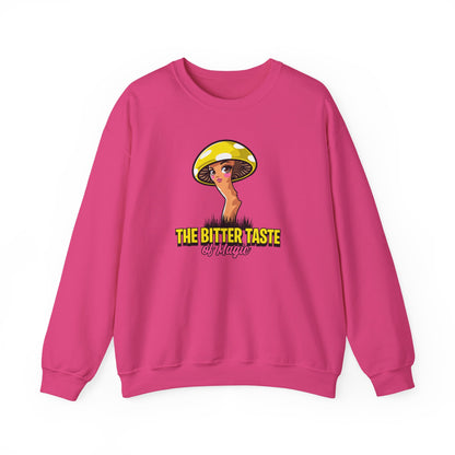 The Bitter Taste of Magic, Mushroom, Unisex Heavy Blend™ Crewneck Sweatshirt - Psychonaut Swag