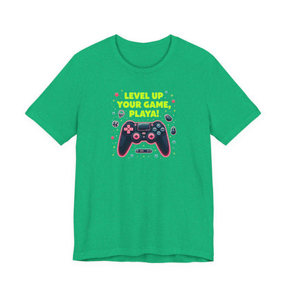 Level Up Your Game Playah! Gaming T-Shirt — Retro Controller Design