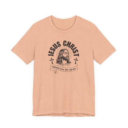 Jesus Christ T-Shirt — 'Spreading Faith, Hope, and Love' Religious Tee