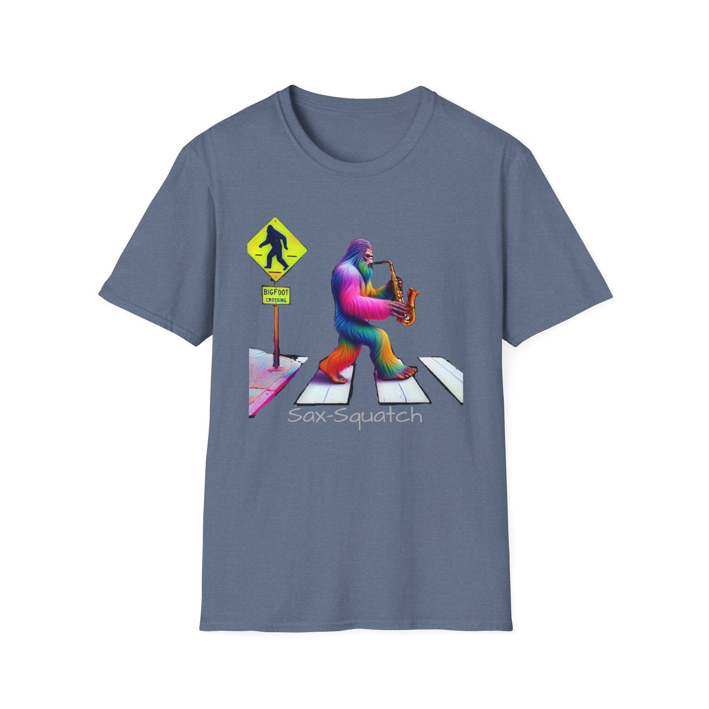 Sax-Squatch, Unisex Softstyle T-Shirt