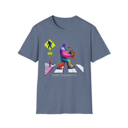 Sax-Squatch, Unisex Softstyle T-Shirt