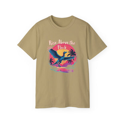 Rise Above the Flock Unisex Ultra Cotton Tee - Tropical Vibe Shirt - Psychonaut Swag