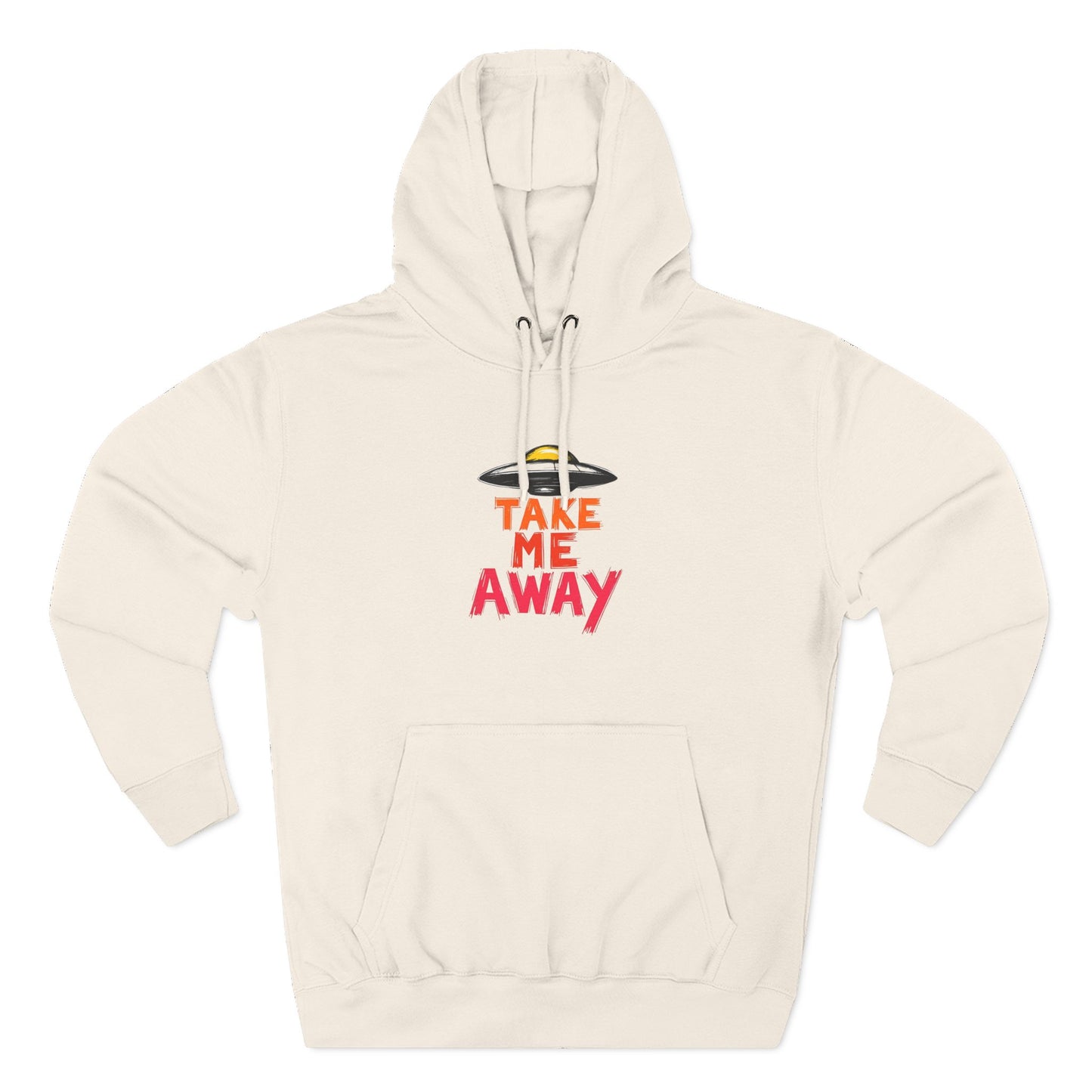 Take Me Away Hoodie — UFO Alien Abduction Graphic Pullover