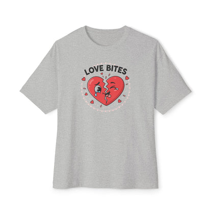T-Shirt — "Love Bites" Broken Heart Graphic Tee