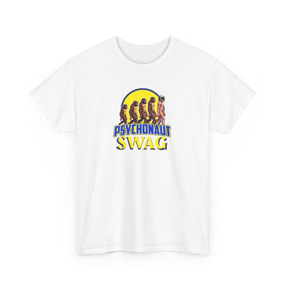 Psychonaut swag small biz, Heavy Cotton Tee, Cool Graphic T-Shirt, Streetwear Top, Gift for Psychonauts, Fun Casual Wear
