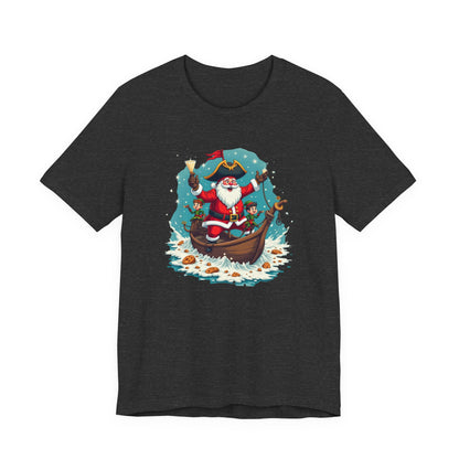 Santa in Gondola Christmas Tee