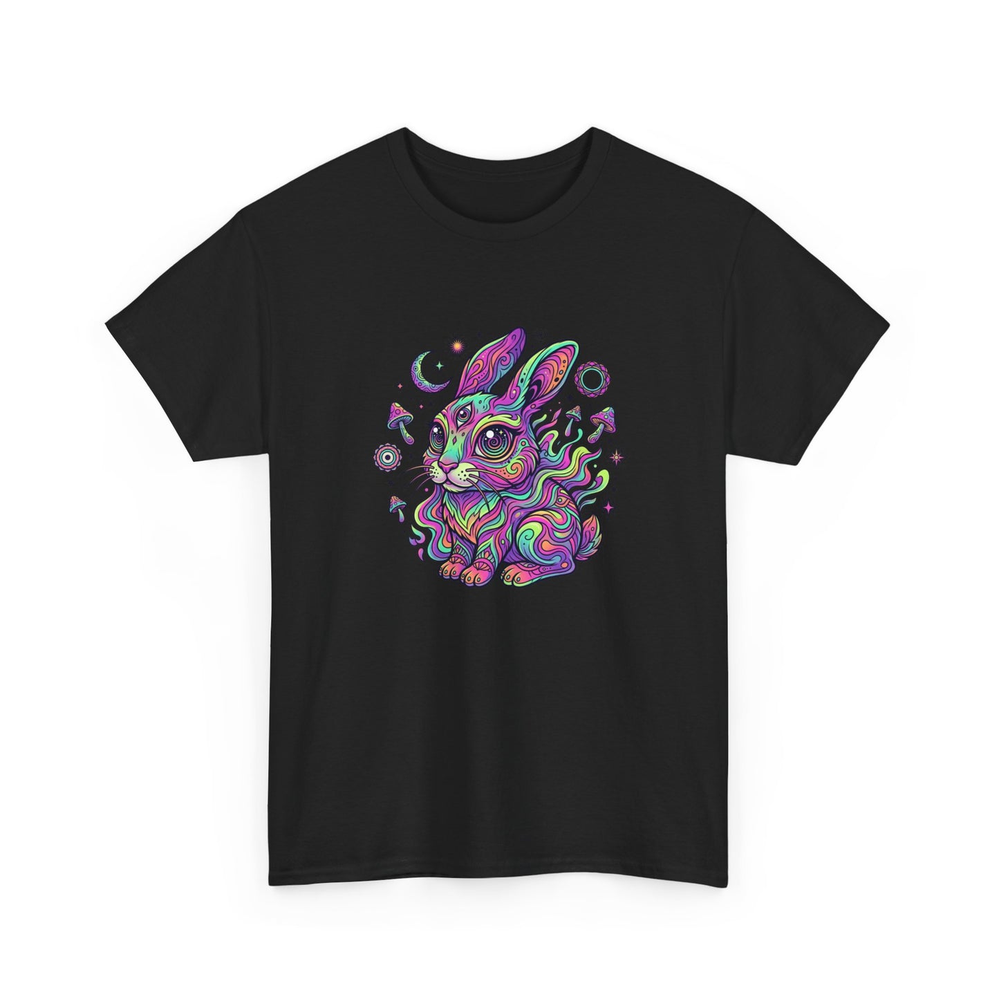 Psychedelic Bunny, Unisex Heavy Cotton Tee
