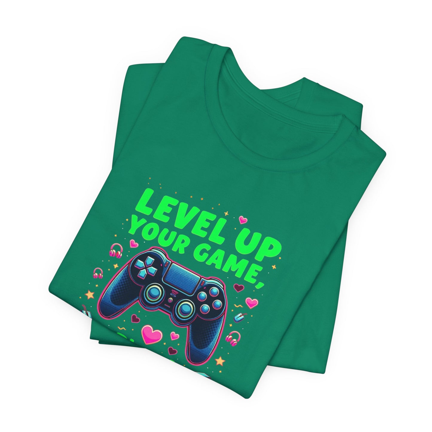 Level Up Your Game Gamer Tee — 'Level Up Your Game, Playa!' Video Game Controller Shirt
