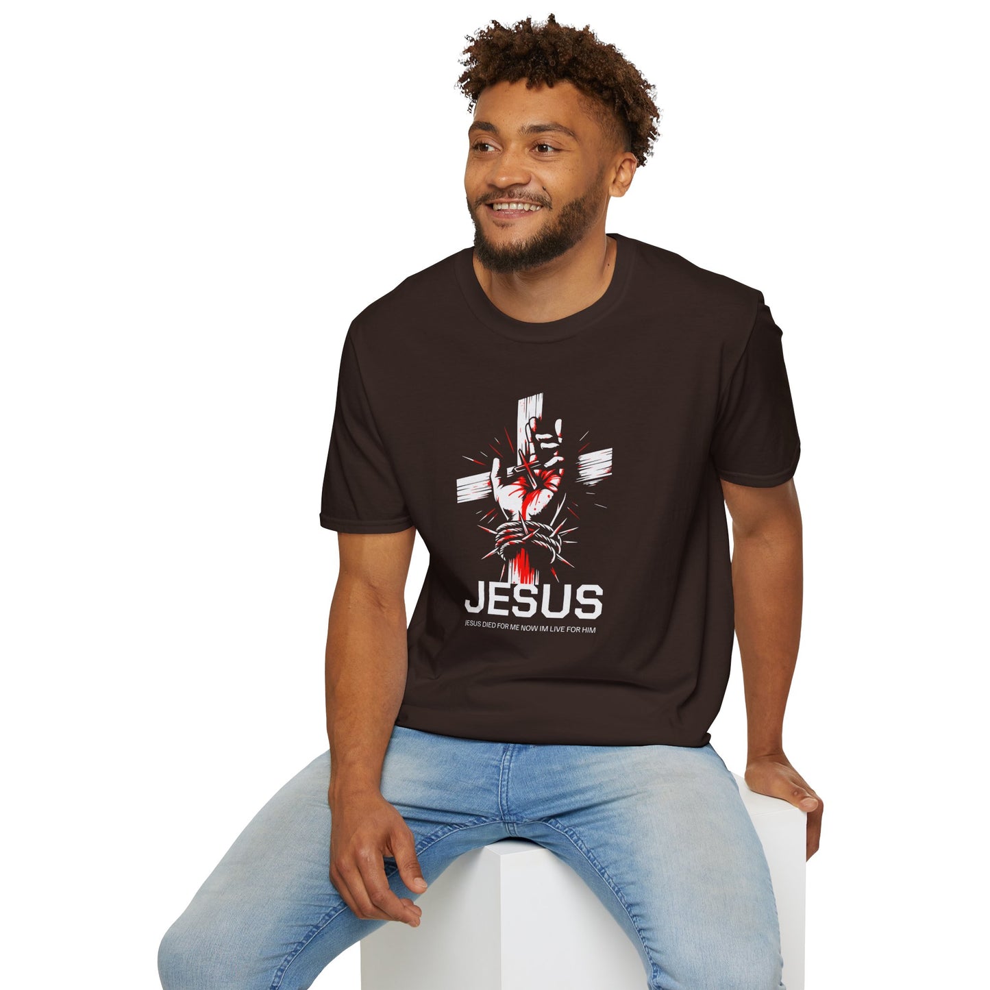 Jesus Cross T-Shirt — Blood and Crown Graphic Christian Tee