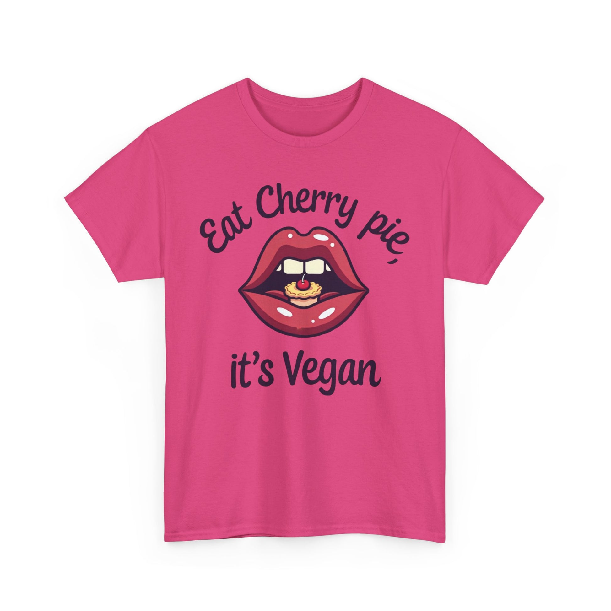 Vegan Cherry Pie Graphic Tee for Food Lovers - Psychonaut Swag