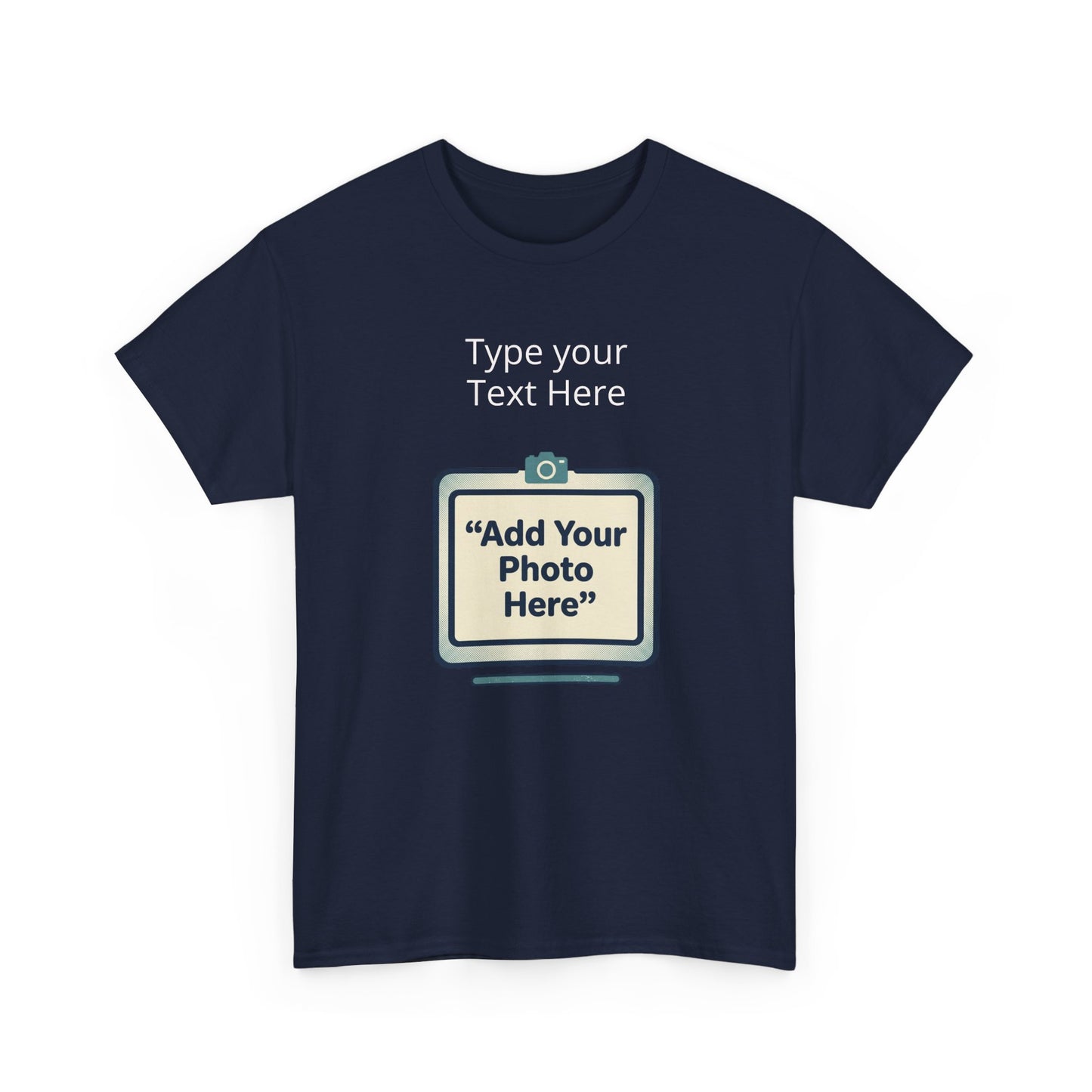 Customize Your Own (Adult) Heavy Cotton Tee — Personalized Image or Text T-Shirt