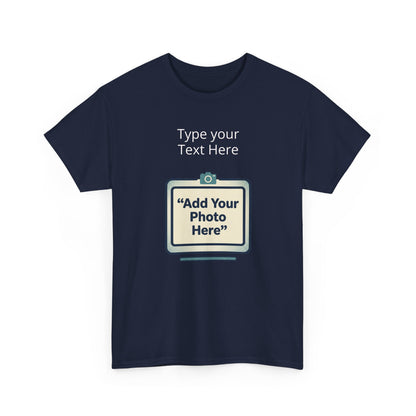 Customize Your Own (Adult) Heavy Cotton Tee — Personalized Image or Text T-Shirt