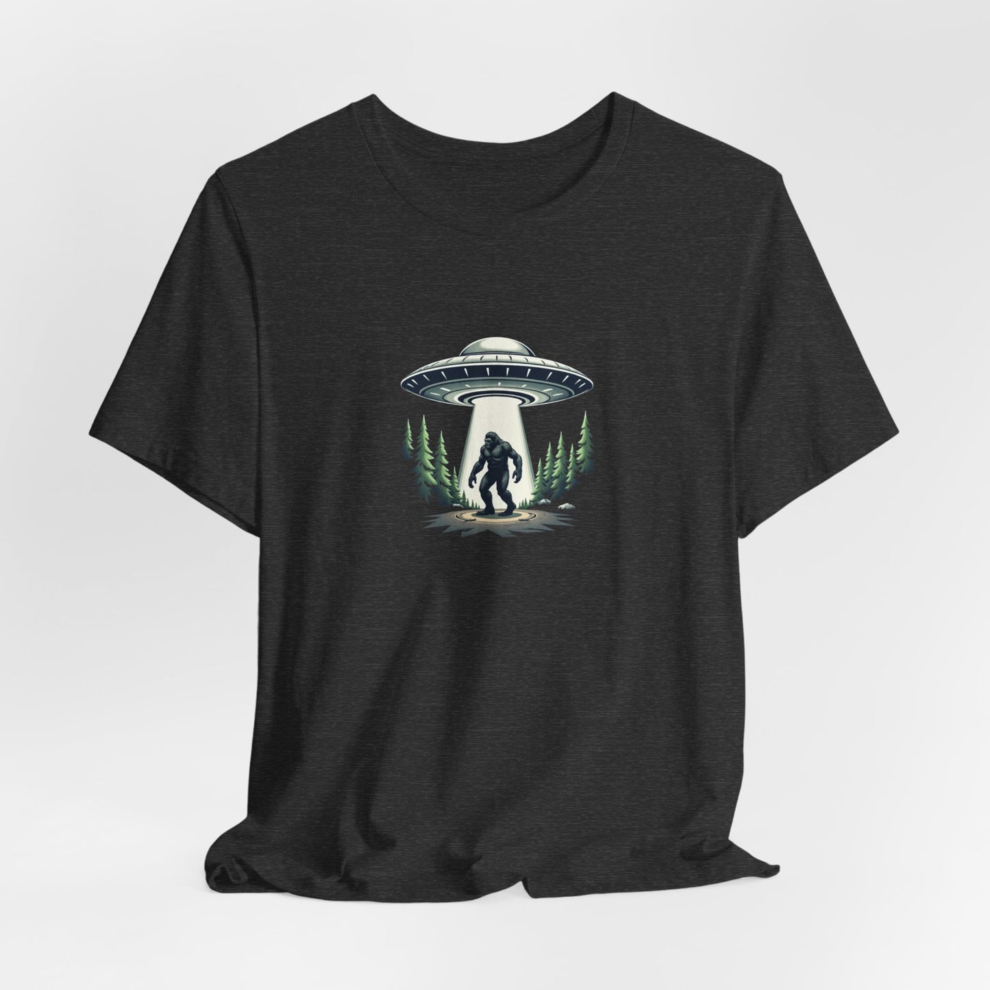 Squatch Sighting T-Shirt – Sasquatch UFO Abduction Graphic Tee