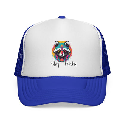 Stay Trashy Racoon, Snapback Trucker Caps
