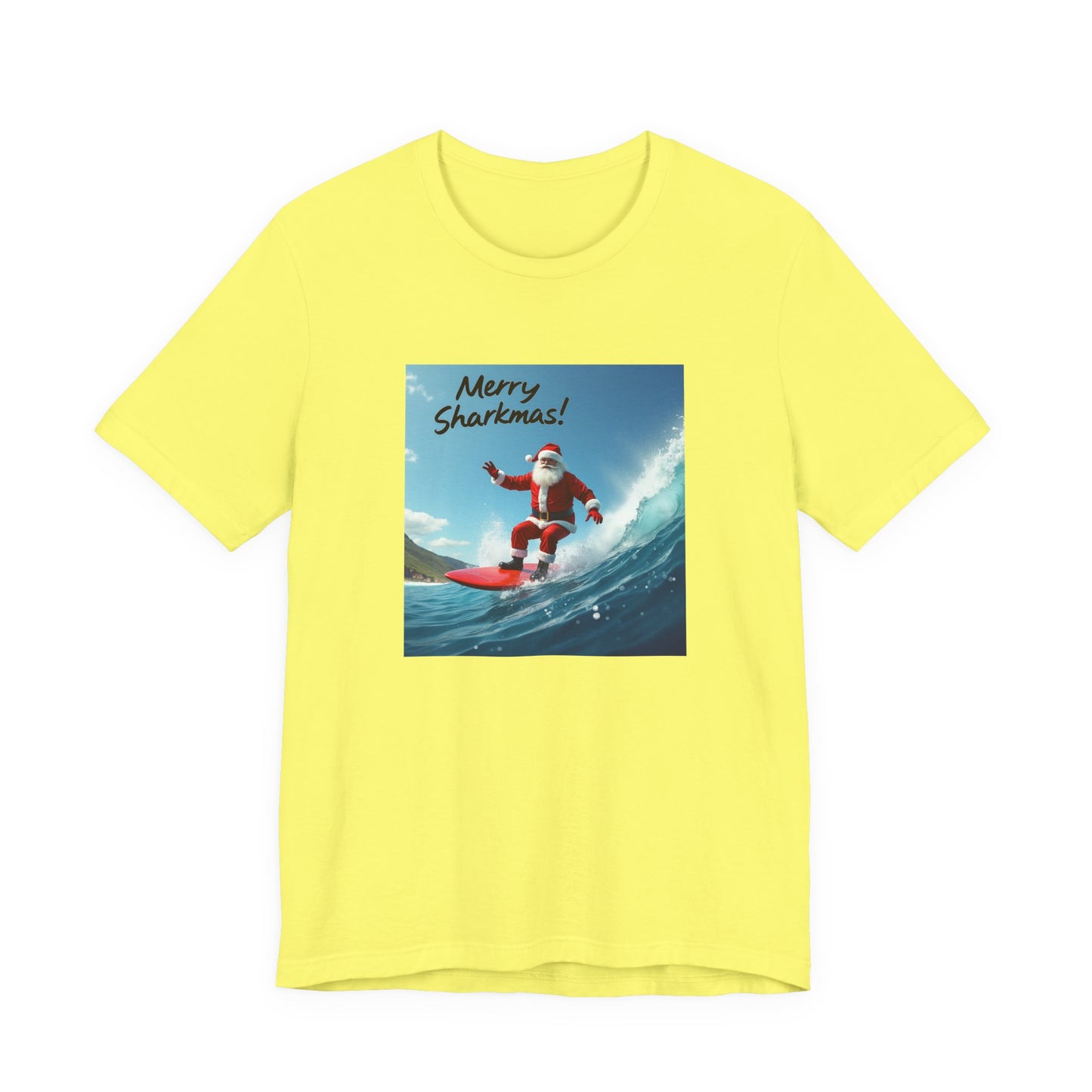 Merry Sharkmas Surfing Santa T-Shirt