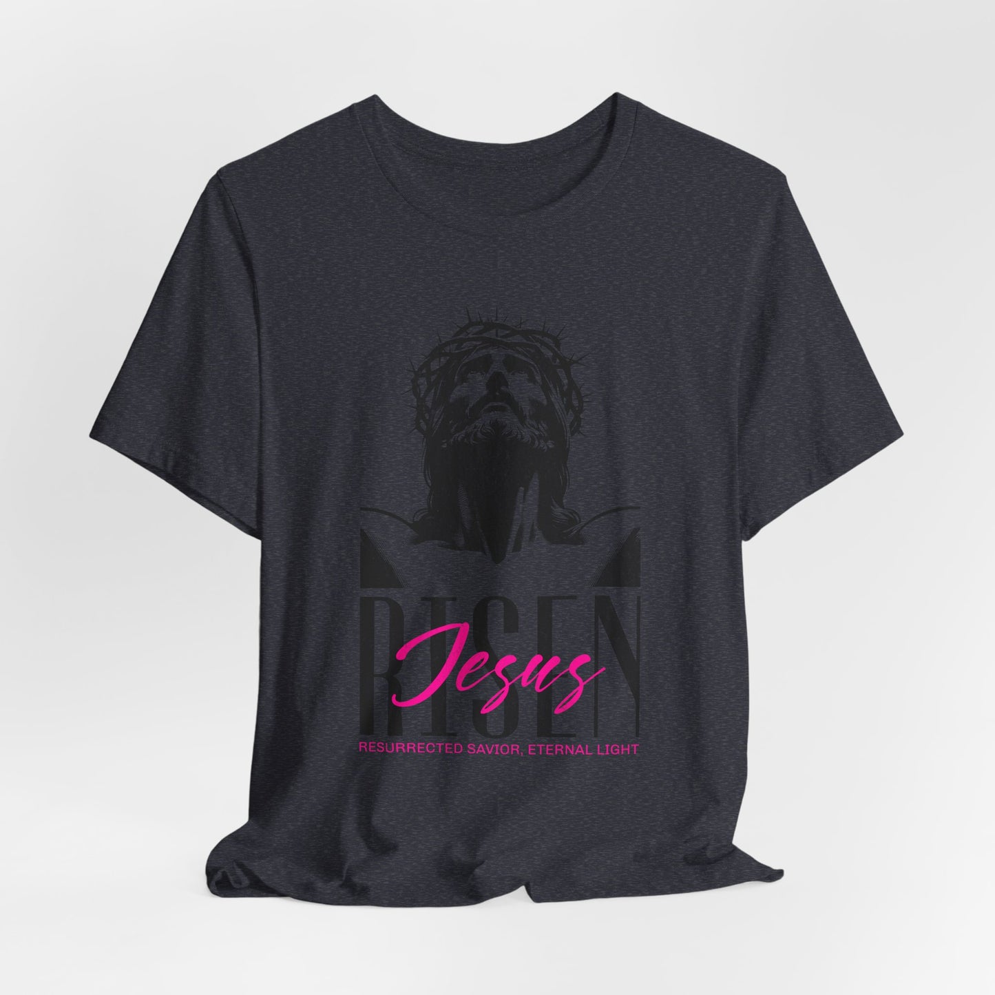 Risen Jesus Portrait Tee — Christian Easter Resurrection T-Shirt