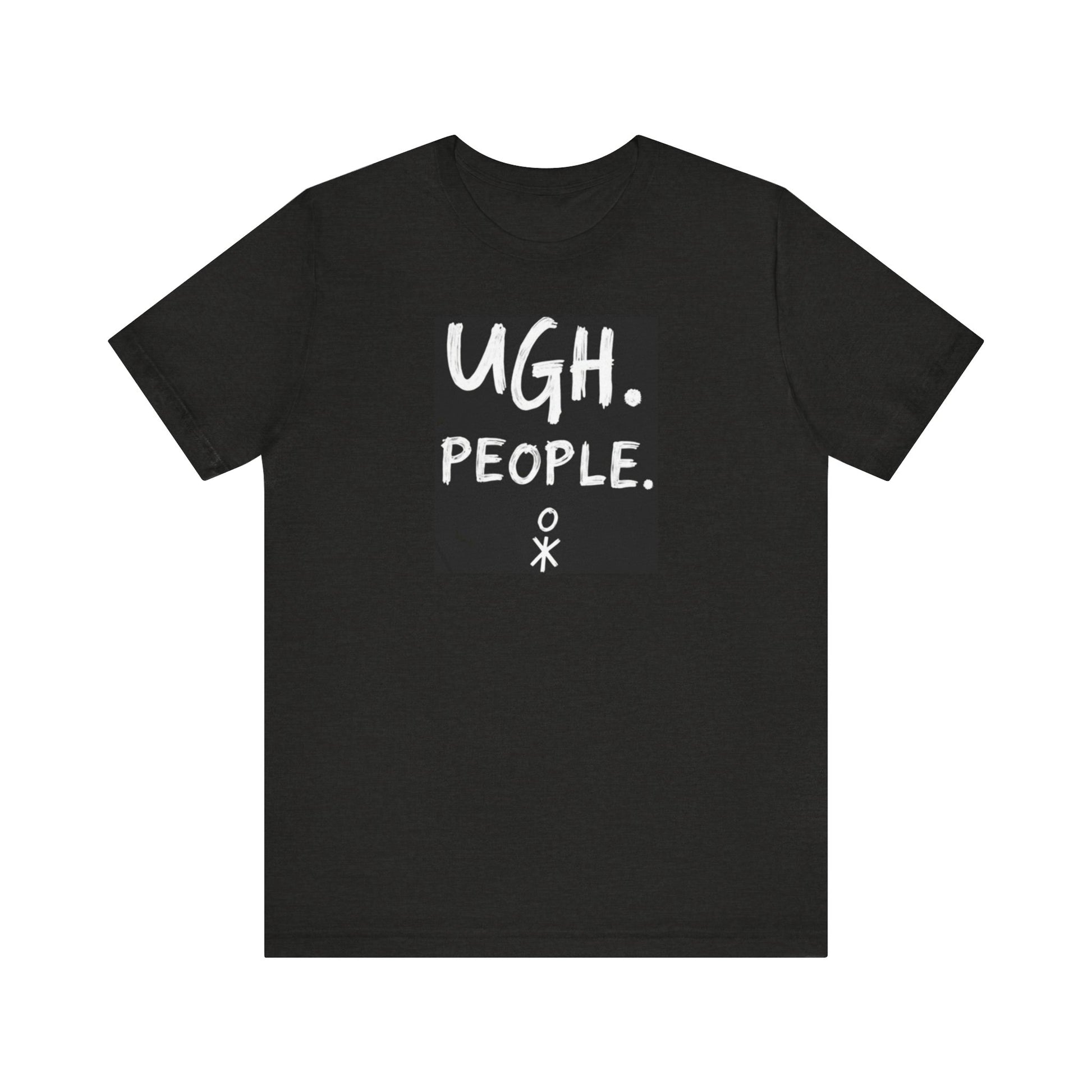 Frustration Level: UGH. PEOPLE. Unisex Tee, Funny Graphic T-Shirt, Gift for Introverts, Casual Wear, Everyday Humor - Psychonaut Swag
