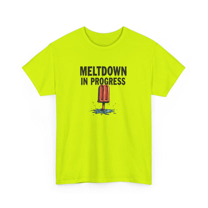 Meltdown in Progress Tee | Fun Summer T-Shirt, Gift for Ice Cream Lovers, Casual Wear, Comfy Everyday Top, Perfect for Hot Days - Psychonaut Swag