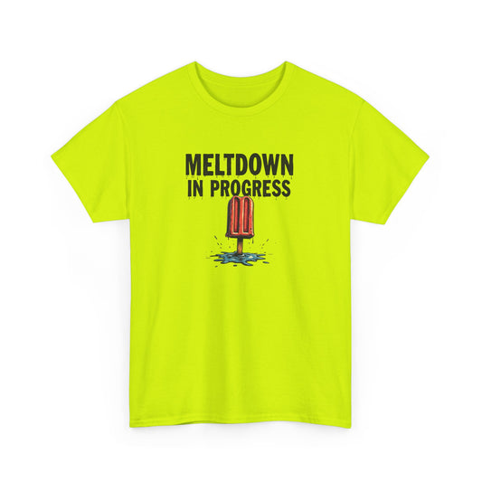 Meltdown in Progress Tee | Fun Summer T-Shirt, Gift for Ice Cream Lovers, Casual Wear, Comfy Everyday Top, Perfect for Hot Days - Psychonaut Swag