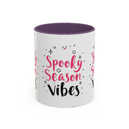 Spooky Season Vibes Accent Coffee Mug (Halloween 11/15oz)