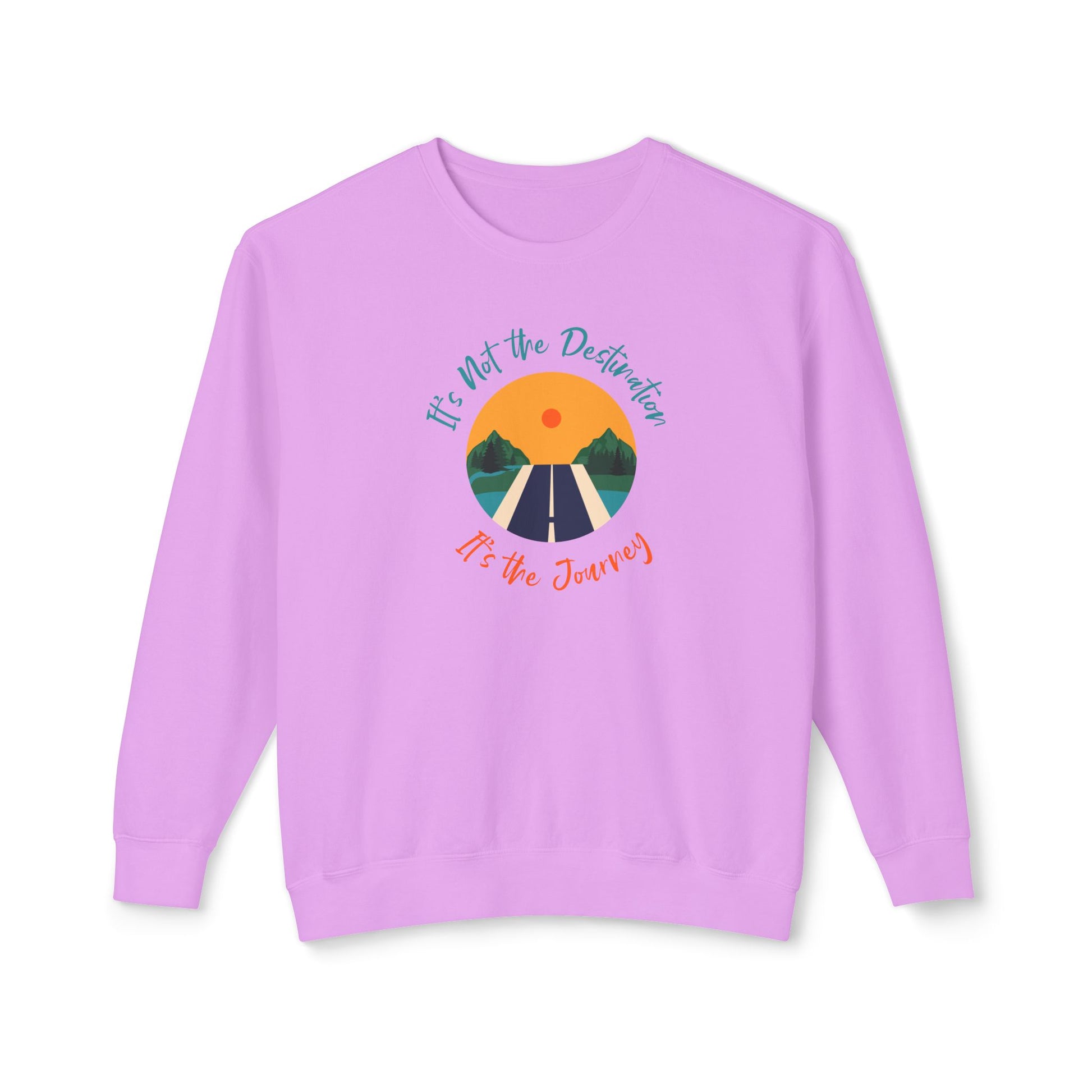 It’s The Journey, Unisex Lightweight Crewneck Sweatshirt - Psychonaut Swag