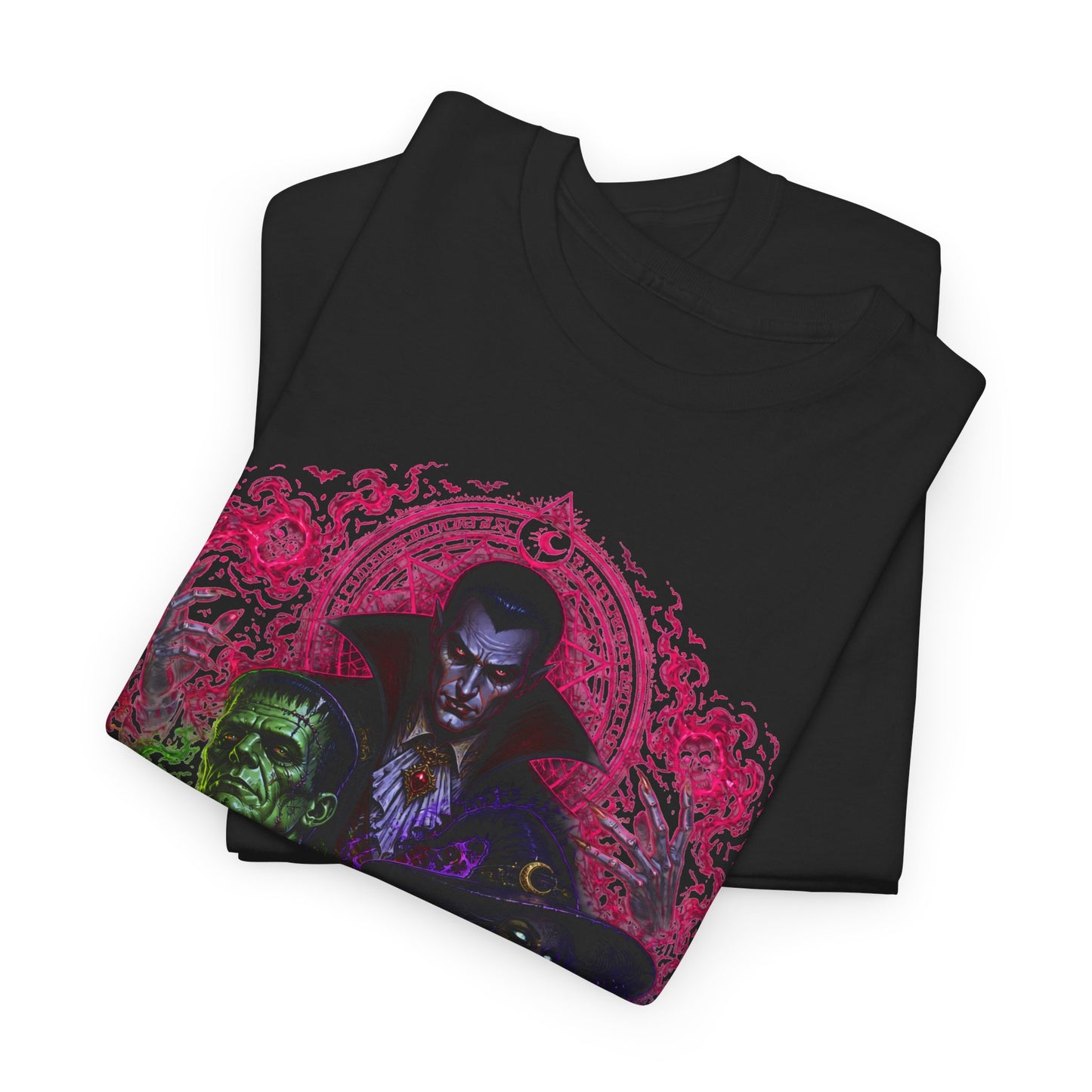 Mystic Vampire Trio T-Shirt — Gothic Rainbow Horror Art Tee