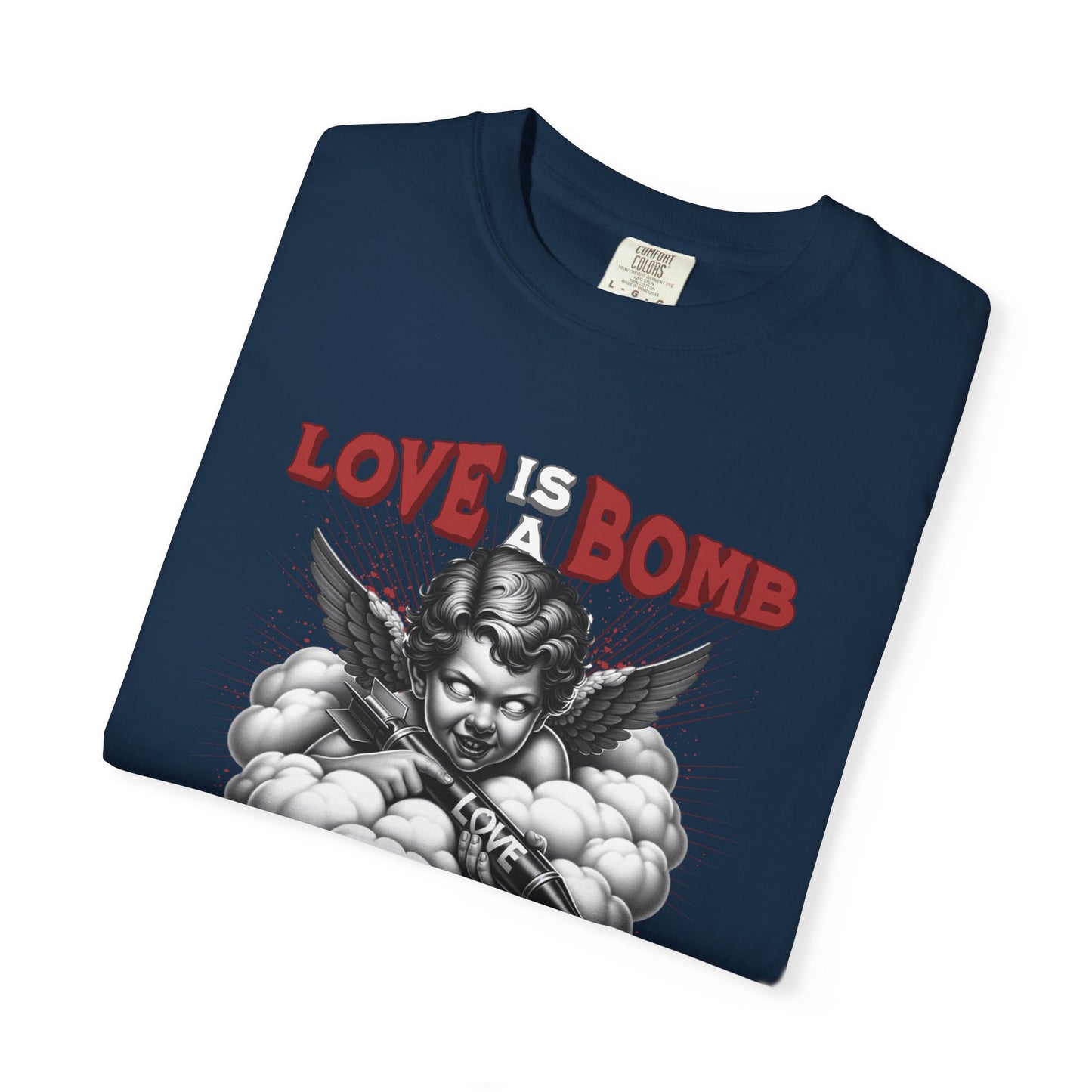 Love Is a Bomb T-Shirt — Vintage Cherub Graphic Tee