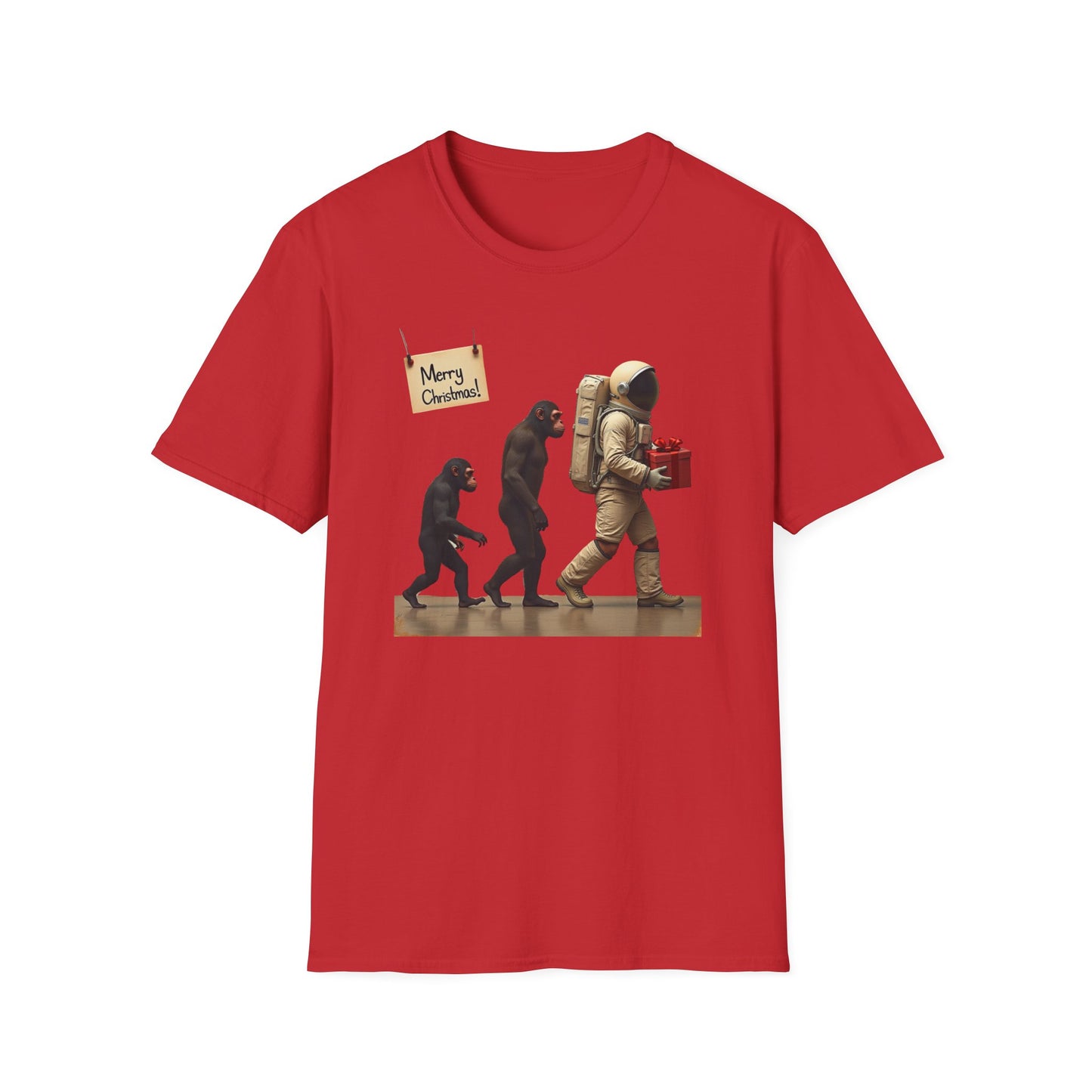Evolution of Astronaut, Unisex Softstyle T-Shirt