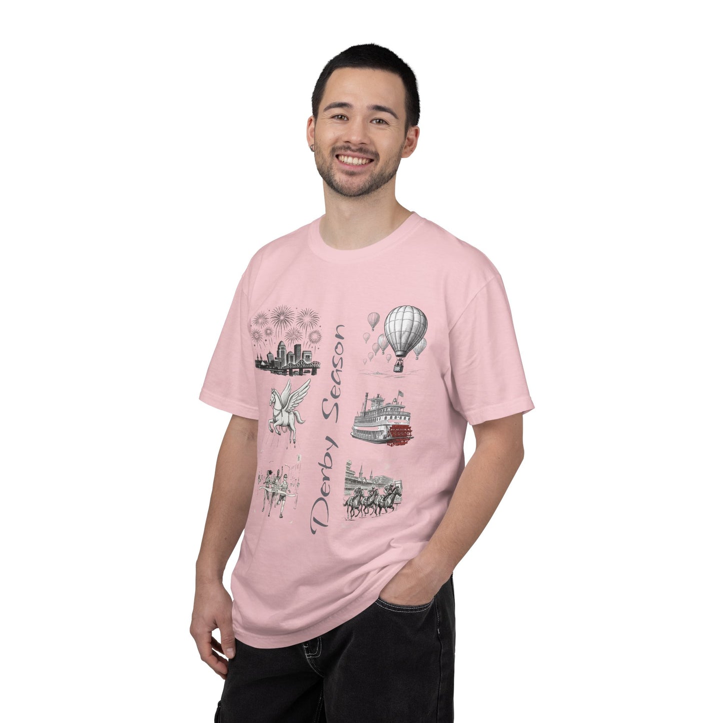 Derby Season T-Shirt — Horse Racing & Balloon Glow Festival Tee