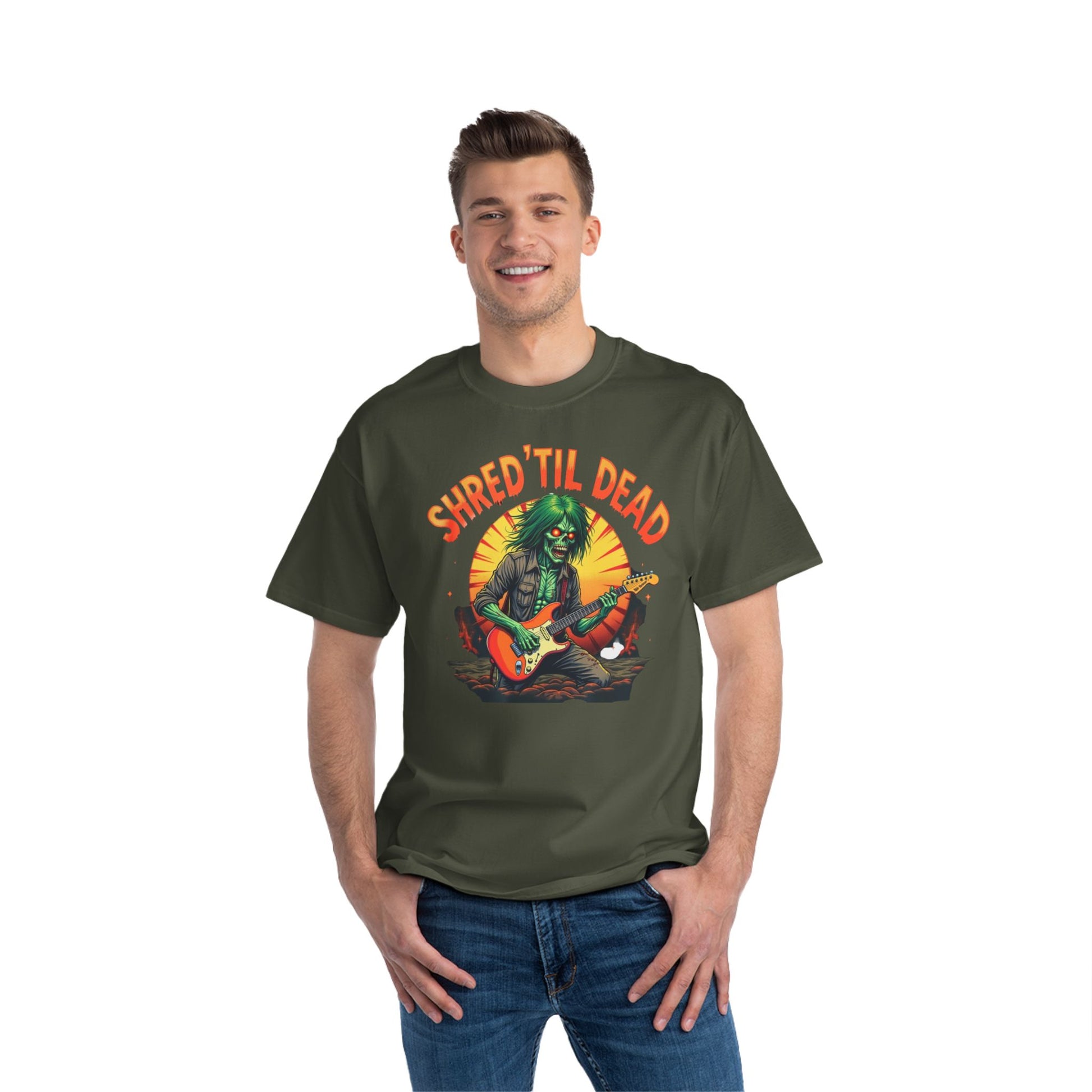 Rockin' Shred'Til Dead T-Shirt | Music Lover Gift, Concert Tee, Graphic Tee, Chill Vibes, Unique Band Merchandise - Psychonaut Swag
