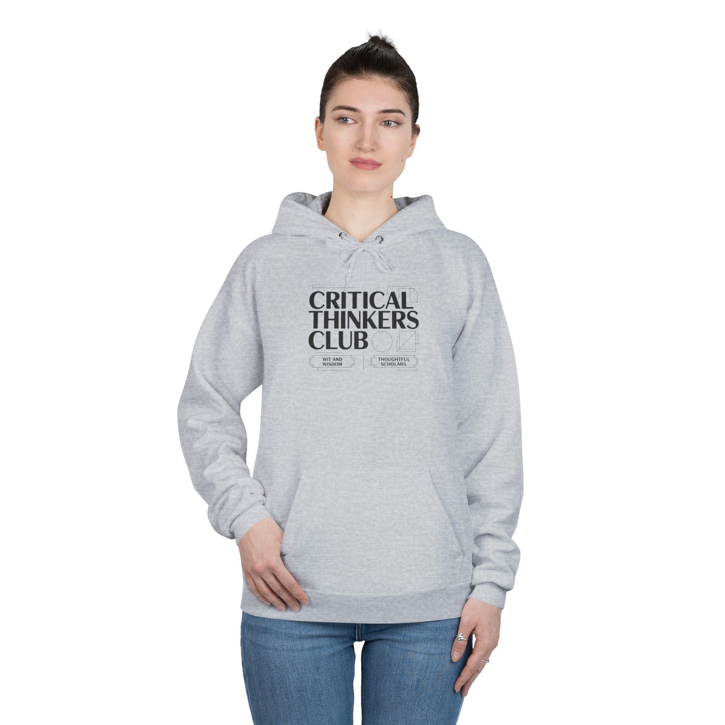 Critical Thinkers Club Hoodie — Graphic Pullover for Students & Intellectuals